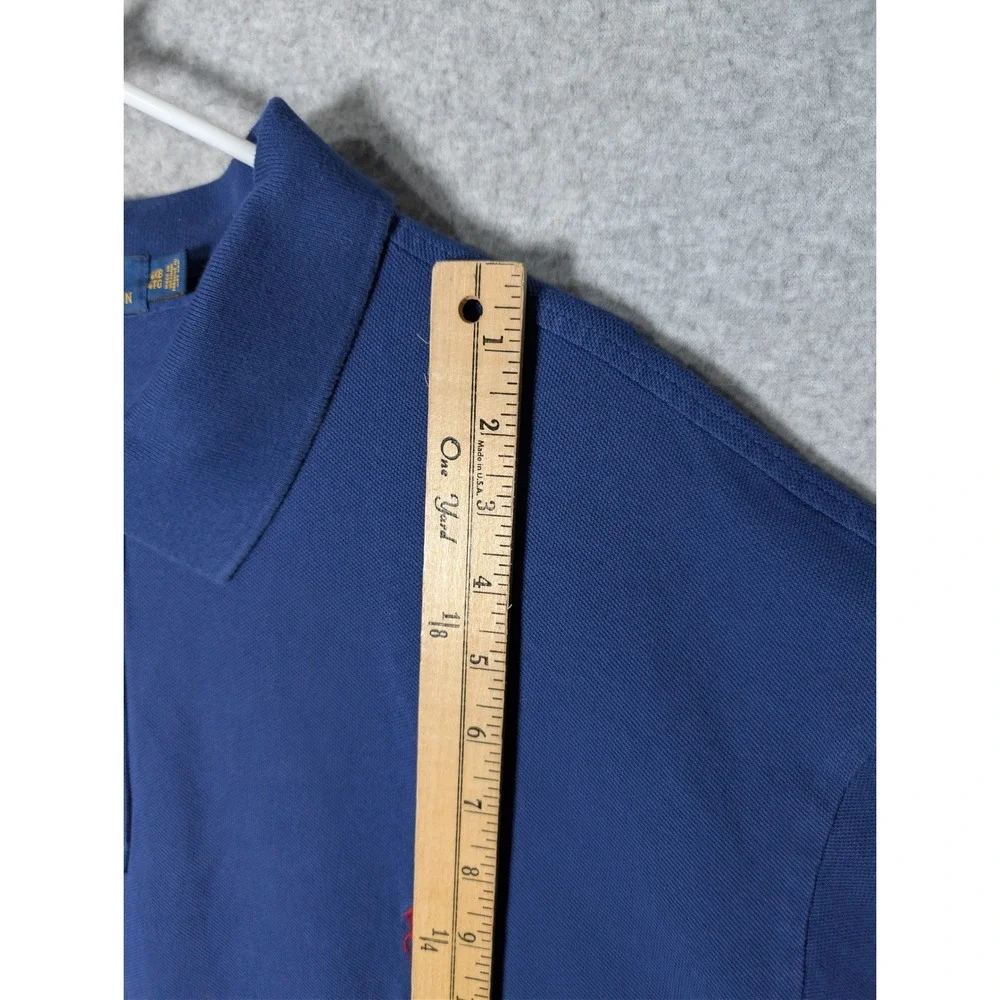 Polo Ralph Lauren Mens Polo Shirt 4XB Short‎ Sleeve Cotton Big Tall Blue Cotton
